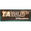 Image 1 : ORIGINAL BF GOODRICH TIRE SIGN APPROX. 17" X 48"