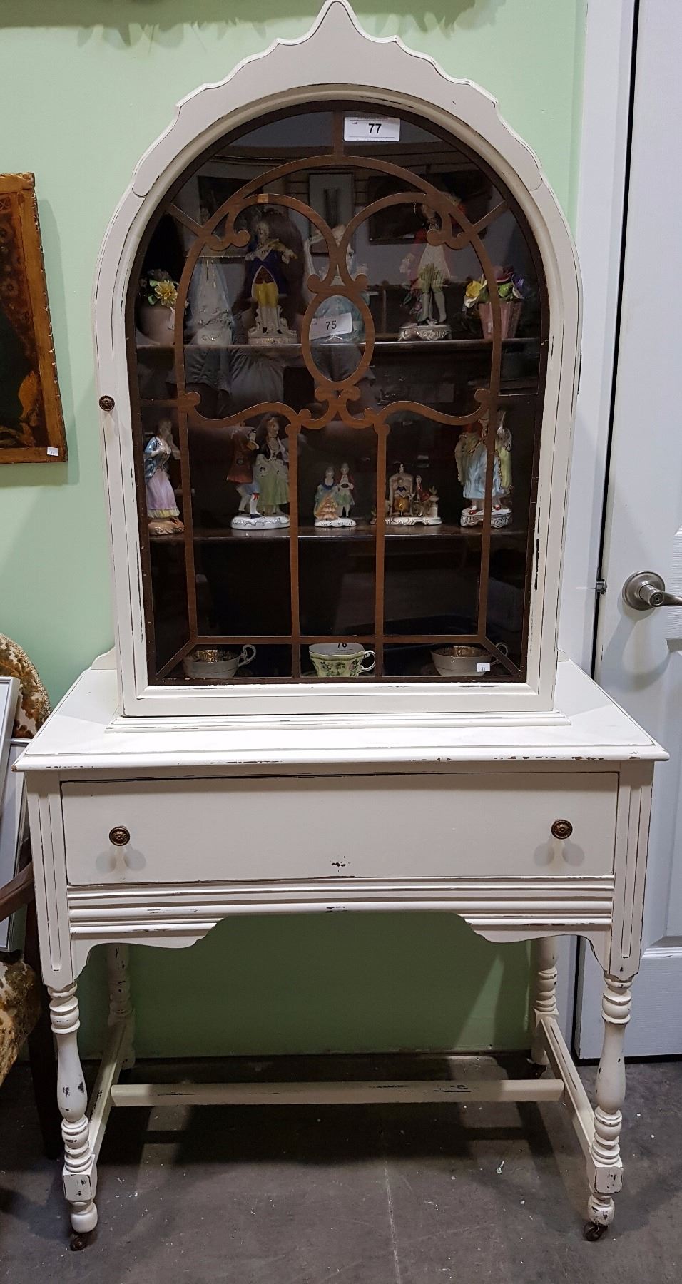 Vintage Shabby Chic Display Cabinet