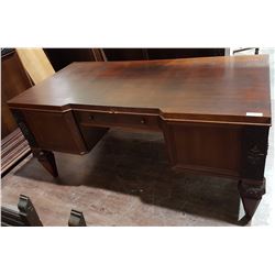 HIGHLY CARVED GERMAN DESK W/ZODIAC THEME