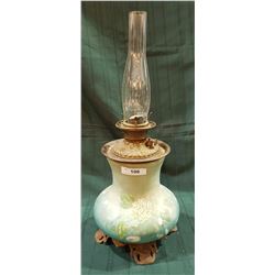 HAND PAINTED OIL LAMP