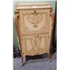 Image 1 : FRENCH GILT LIQUOR CABINET W/FLORAL DETAIL