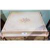 Image 2 : FRENCH GILT LIQUOR CABINET W/FLORAL DETAIL