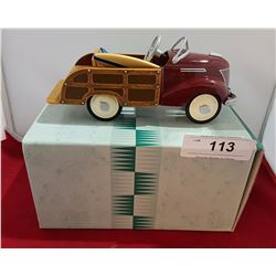 MINIATURE DIE CAST PEDAL CAR W/BOX