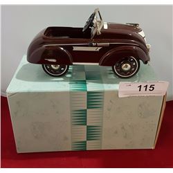 MINIATURE DIE CAST PEDAL CAR W/BOX