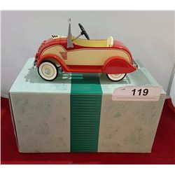 MINIATURE DIE CAST PEDAL CAR W/BOX