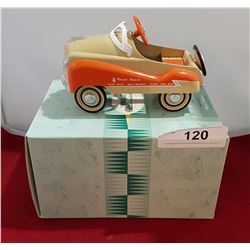 MINIATURE DIE CAST PEDAL CAR W/BOX