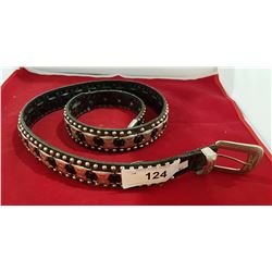 STUDDED LEATHER BELT