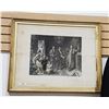 Image 1 : GILT FRAMED PRINT TITLE THE ROAD TO RUIN APPROX 25" X 30"