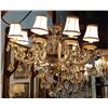 Image 1 : LARGE CRYSTAL DROP 8 LIGHT CHANDELIER