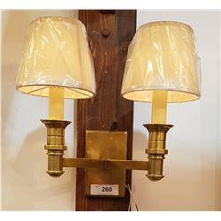 BRASS WALL SCONCE