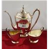 Image 1 : ART DECO 3 PC SILVERPLATE TEA SET