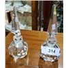 Image 1 : PAIR CRYSTAL PERFUME BOTTLES