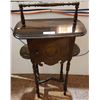 Image 1 : WALNUT SMOKING STAND W/SHIP MOTIF
