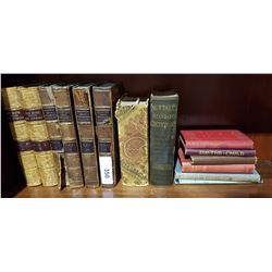 SHELF LOT OF 14 ANTIQUE/VINTAGE BOOKS