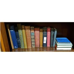 SHELF LOT OF 17 VINTAGE BOOKS