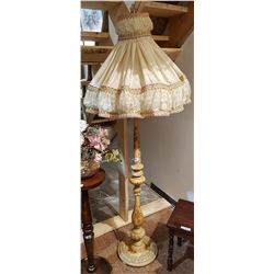 FRENCH PAINTED FLOOR LAMP