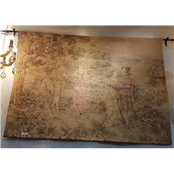 LARGE TAPESTRY OF A FRENCH COURTING SCENE