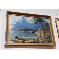 FRAMED OIL PAINTING APPROX 36" X 30"