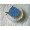 Image 3 : PENDANT - CARVED LAPIS STONE - SQUARE - 3/4" X 3/4"