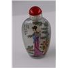 Image 1 : SNUFF BOTTLE - HAND PAINTED - WITH LID