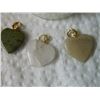 Image 3 : ASSORTED HEART PENDANTS - JASPER STONE HEARTS 4 TTL