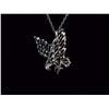 Image 1 : NECKLACE - NEW STERLING SILVER CHAIN WITH NEW FLYING EAGLE DESIGNED SILVER PENDANT - RETAIL ESTIMATE