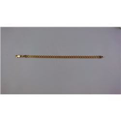 18K YELLOW GOLD BRACELET 7.2" FLEXIBLE MESH TYPE CHAIN TW 8 GRAM REPLACEMENT VALUE $1250