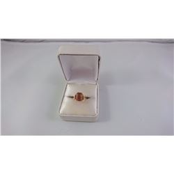 14KT YELLOW GOLD LADIES RING SET WITH ONE OCTAGON PROBABLE CITRINE REPLACEMENT VALUE $525