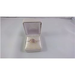 14KT YELLOW GOLD LADIES RING SET WITH 36 SCD TW 4.4 GRAM REPLACEMENT VALUE $595