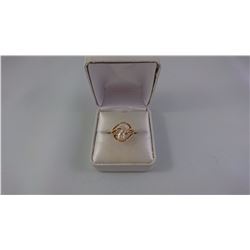 14KT YELLOW GOLD LADIES RING SET WITH ONE WHITE BAROQUE & FRESHWATER PEARL REPLACEMENT VALUE $350