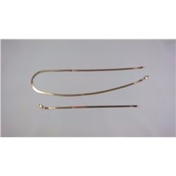 10KT YELLOW GOLD CHAIN NECKLACE AND BRACELET PUT TOGETHER 42" TW 7.5 GRAM REPLACEMENT VALUE $575