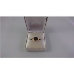 14KT YELLOW GOLD LADIES RING SET WITH ONE OVAL TRIPLET AMMONITE SHELL TW 3.4 GRAM REPLACEMENT VALUE