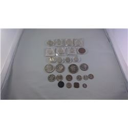 WORLD MAINLY 20TH CENTURY AND LARGELY SILVER COINS INCLUDING CHINA AND RUSSIA ASW 3.9932OZ