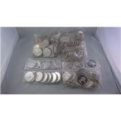 CANADA ENCAPSULATED 1971/2001 PROOF AND BU SILVER DOLLARS