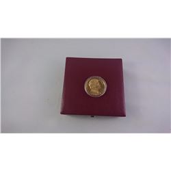 FRANCE PROOF CASED 1984 CURIE 100 FRANCS GOLD COIN ONLY 5000 MINTED AGW .5028 OZ