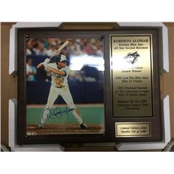 SIGNED ROBERTO ALOMAR PLAQUE #168/1000