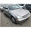 Image 2 : 2003 MERCEDES C320 4MATIC, 4 DOOR SEDAN, GREY, VIN # WDBRF84JX3F369505