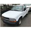 Image 1 : 2000 CHEVROLET S10, 2DR PU, WHITE, VIN # 1GCCS14W9YK271750