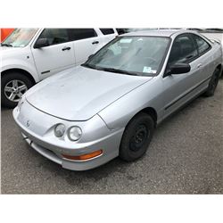 1998 ACURA INTEGRA, 2 DOOR HATCHBACK, GREY, VIN # JH4DC4445WS802147