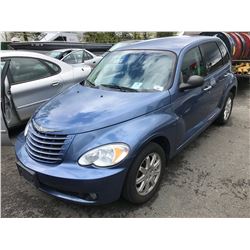 2007 CHRYSLER PT CRUISER TOURING EDITION, 4 DOOR SEDAN, BLUE, VIN # 3A8FY58B17T555258