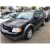 Image 1 : 2006 FORD FREESTYLE SEL, 4DR SW, BLACK, VIN # 1FMZK02186FA49210