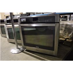 WHIRLPOOL W0S51EC0AS01 30" STAINLESS STEEL SINGLE ELECTRIC WALL OVEN SLEF CLEANING WITH CONVECTION