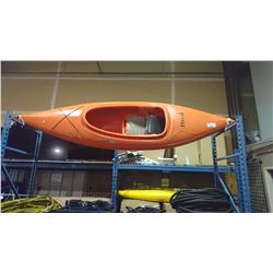 9" ORANGE STREAK PERCEPTION SPORT KAYAK