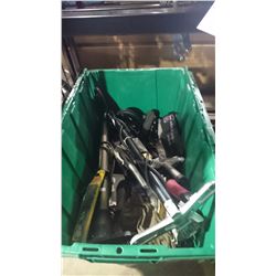 2 BINS OF ASSORTED HAND TOOLS