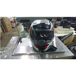 AGV FULL FACE BLACK/GREY/RED MOTORCYCLE HELMET