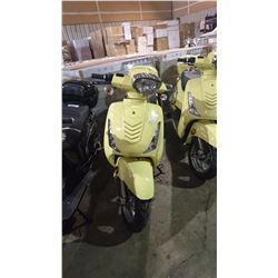 NEW YELLOW MOTORINO GTX ELECTRIC SCOOTER WITH KEYS