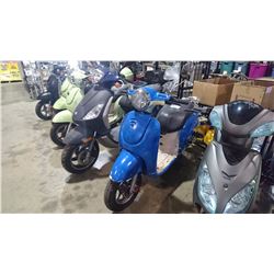 BLUE MOTORINO ELECTRIC SCOOTER NO KEY AND NO REGISTRATION NO CHARGER