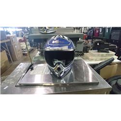 MAX BLUE MOTORCROSS HELMET