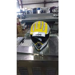 MAX YELLOW MOTORCROSS HELMET