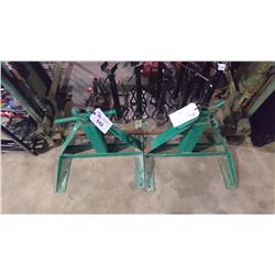 PAIR OF METAL ROLLER STANDS